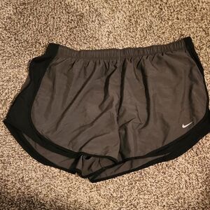 Nike Women's Dry-fit Black and Gray Athletic Shorts